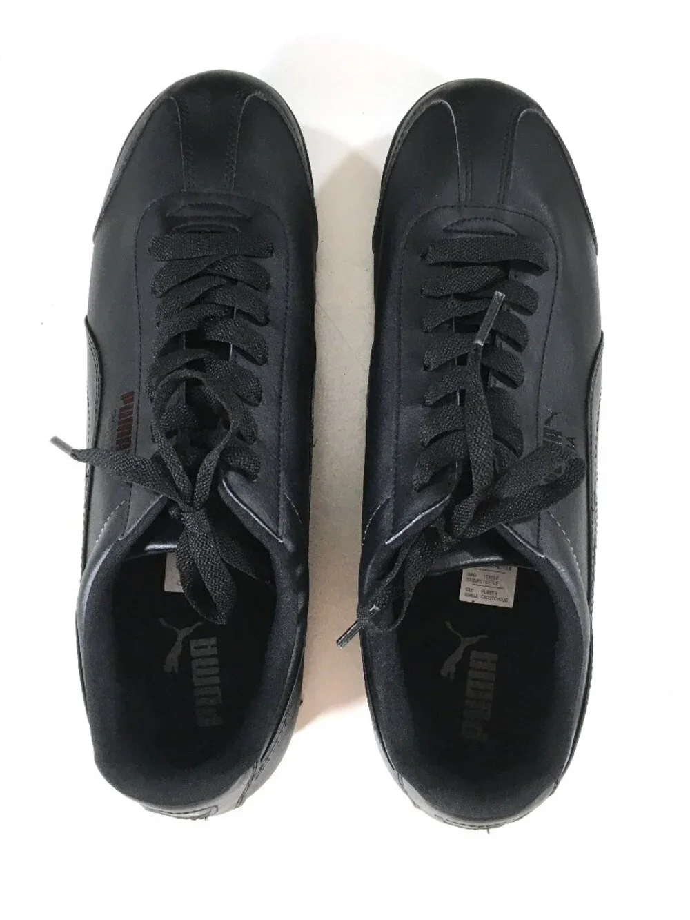 Puma Roma Sneakers Mens Size 11.5 Black Lace Up 353572